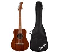 Fender Redondo Mini Acoustic Guitar, Natural Satin | Small body travel acoustic guitar, ideal for beginners & kids, compact design, satin finish, great for on-the-go playing