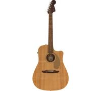 Fender Redondo Player Natural WN Gold Pickguard Electro-Acoustic Guitar