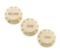 Fender Road Worn Stratocaster Knobs (1/4") - Aged White