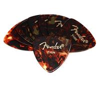 Fender Shape Picks, Shell Thin, Guitar Plectrums, 12x | 12x thin shell plectrums, smooth attack, suits acoustic & electric guitar, ideal for beginners, bulk pack, Fender quality