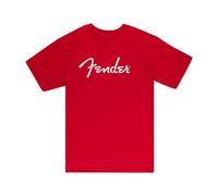 Fender Spaghetti Logo Men's T-Shirt (Large, Dakota Red)