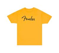 Fender Spaghetti Logo Men's T-Shirt (X-Large, Butterscotch Blonde)