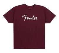 Fender Spaghetti Logo T-Shirt - Oxblood, S