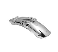 Fender Splash Extender Universal Motorcycle Black Chrome RearMetal Fender Mudguard Cover Motorcycle Tire Wheel Fender(Chrome)