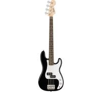 Fender Squier Electric Bass - Mini Precision Bass in Black, Comes with Free Virtual Lessons