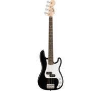 Fender Squier Electric Bass - Mini Precision Bass in Black, Comes with Free Virtual Lessons