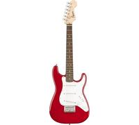 Fender Squier Electric Mini Stratocaster, Electric Guitar, Dakota Red, Ideal For Guitar Beginners, Comes with Free Virtual Lessons