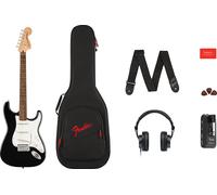 Fender Squire Affinity Series Stratocaster Mustang Micro Pack Black Maple Neck