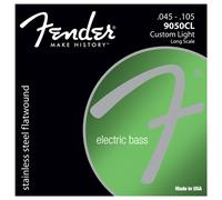 Fender Stainless 9050s Bass Strings Stainless Steel Flatwound 9050CL .045-.105 Gauges (4)