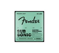 Fender Stainless 9050's Bass Strings, Stainless Steel Flatwound, 9050L .045-.100 Gauges, (4)
