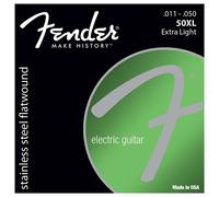 Fender Stainless Flatwounds (50XL) Stainless Steel Flatwound Ball End Set .011 - .050