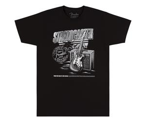 Fender Strat 70th Anniversary T-Shirt Black M