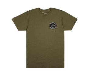 Fender Strat 70th Badge T-Shirt Olive XXL
