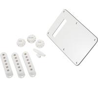 Fender Stratocaster Accessory Kit w/ Pickup Covers, Knobs & Back Plate (Parchme…