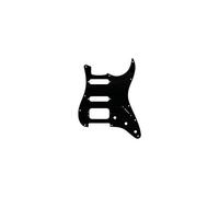 Fender 005-5267-000 3-Ply Black 11 Hole Mount H/S/S Stratocaster Pickguard (3 Screw Mounting Humbucking Pickup)