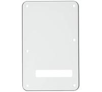 Fender Strat Modern-Style Tremolo Backplate 3-Ply White | Genuine Fender replacement part, fits modern Strat models, 3-ply white finish, tremolo cavity cover, electric guitar parts