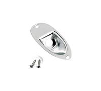 Fender Strat Output Jack Ferrule Chrome Guitar Replacement Part | Genuine Fender hardware, chrome finish, Strat output jack socket cover, electric guitar parts, direct replacement