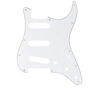 Fender Strat Pickguard S/S/S 11-Hole 3-Ply W/B/W Scratch Plate | Genuine Fender replacement scratch plate, fits S/S/S Strat, 11-hole mount, 3-ply W/B/W, easy drop-in upgrade