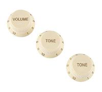 Fender Strat Soft Touch Knob Set, Aged White, 099-2008-000