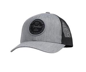Fender Stratocaster 70th Anniversary Badge Hat, Gray Heather, One Size