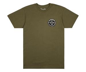 Fender Stratocaster™ 70th Anniversary Badge Tee, Olive, M