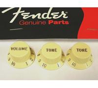 Fender Stratocaster Aged White Knob Set 099-1369-000