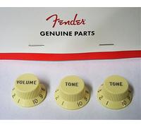 Fender Stratocaster Aged White Knob Set - Left-Handed 099-1369-002