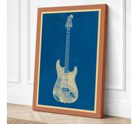 Fender Stratocaster Canvas Wall Art Print 24x16 Inch (61 x 41 cm)