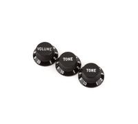 Fender 991365000 Stratocaster Pot Knobs (Volume/Tone/Tone), black