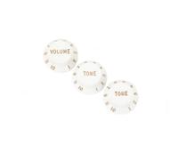 Fender Stratocaster Knobs 1 Volume 2 Tone White