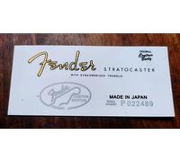 FENDER stratocaster made in japan HEADSTOCK LOGO GUITAR FENDER STRATOCASTER