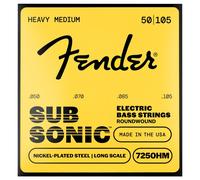 Fender SubSonic 7250HM Bass Strings Nickel-Plated Steel Long Scale Gauges .050-.105 (4)