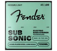 Fender SubSonic 7250ML Bass Strings Nickel-Plated Steel Long Scale Gauges .045-.100 (4)