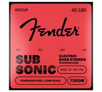Fender SubSonic 7350M Bass Strings Stainless Steel Long Scale Gauges .045-.105 (4)