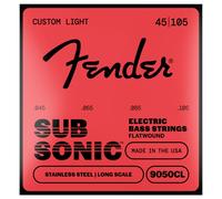 Fender SubSonic™ 9050CL Bass Strings, Flatwound Stainless Steel, Long Scale, Gauges .045-.105, (4)
