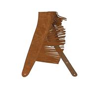 Fender Suede Fringe Guitar Strap, Brown, 2.5" for Guitar and Bass
