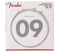 Fender Super Bullet® Strings for Electric Guitar, Nickel Plated Steel, Bullet End, 3250L Gauges .009-.042, (6)