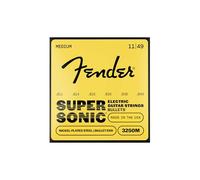 Fender Super Bullet® Strings for Electric Guitar, Nickel Plated Steel, Bullet End, 3250M Gauges .011-.049, (6)