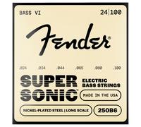 Fender SuperSonic 250B6 Bass VI Strings Nickel-Plated Steel Ball End Gauges .024-.100