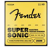 Fender SuperSonic 250M Guitar Strings Nickel-Plated Steel Ball End Gauges .011-.049