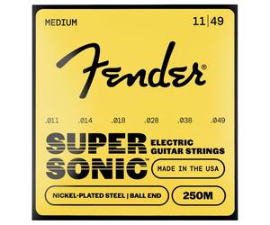 Fender SuperSonic 250M Guitar Strings Nickel-Plated Steel Ball End Gauges .011-.049