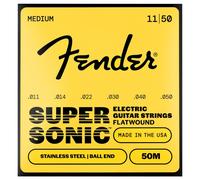 Fender SuperSonic 50M Guitar Strings Flatwound Stainless Steel Ball End Gauges .011-.050
