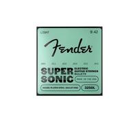 Fender SuperSonic Bullets 3250L Electric Guitar Strings Light 9-42 | Bullet ends for Stratocaster tremolo stability, nickel-plated steel bright tone, light gauge 9-42, enhanced sustain
