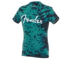 Fender T-Shirt Tie-Dye Logo Black XL