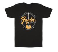 Fender Telecaster 75th Tele Tee, Vintage Black, Size XL