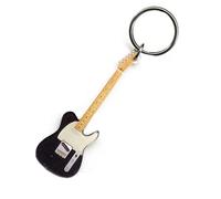 Fender Telecaster Miniature Guitar Keychain - White Black