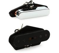 Fender Tex-Mex Tele Pickups, Set of Two Single-Coil Pickups, Overwound for Clear Bass and Crisp Highs, Alnico 5 Magnets, Rich, Vintage-style Fender Tone