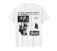 Fender The Most Imitated Guitars in The World T-Shirt, Men, White, XX-Large