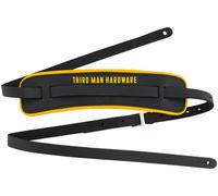 Fender x Third Man Hardware™ Leather Strap, Black/Yellow