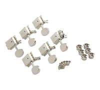 Fender Tuning Machine for Vintage-Style Stratocaster and Telecaster Guitars, 6 Pack, Chrome